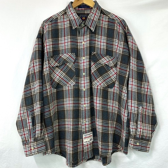 Ralph Lauren Other - RALPH LAUREN CHAPS Vintage 90s Wool All Ski Pass Plaid Flannel Shirt Shacket XL